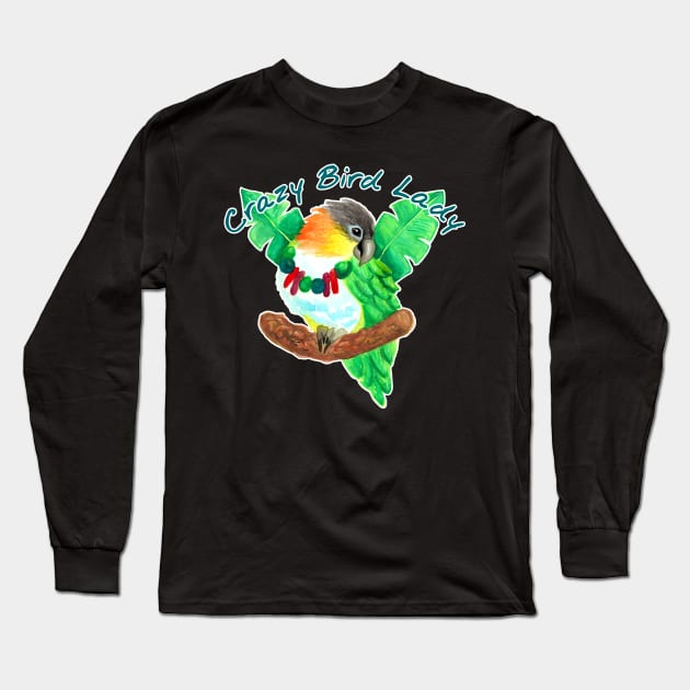 Crazy Bird Lady Long Sleeve T-Shirt by IvyLilyArt